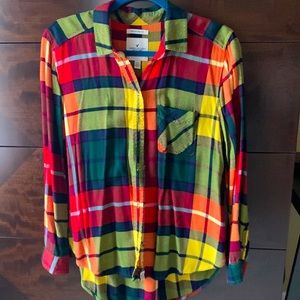 AMERICAN EAGLE plaid button down shirt